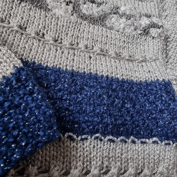 Hand Made Open Front Sparkly Cardigan Sweater - Picture 5 of 7